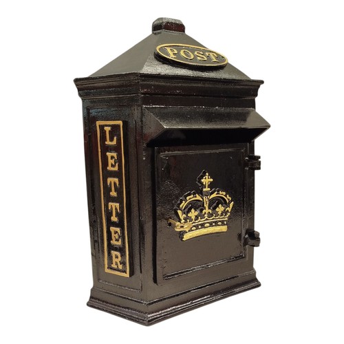 Retro crown post box - crown,