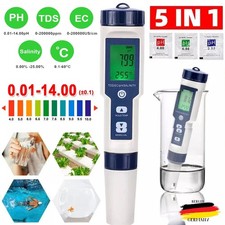 5-IN-1 Digital PH Wert+TDS-EC