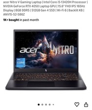 Acer Nitro V 15 Laptop Intel
