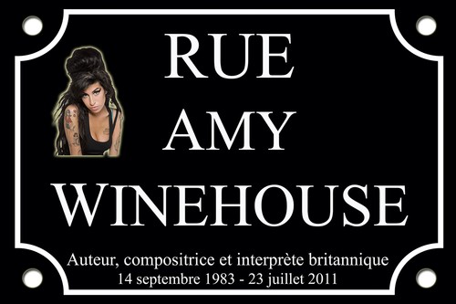Strassenschild amy winehouse - strassenschild,