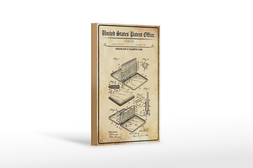 Holzschild patent 12x18 - holzschild, cm