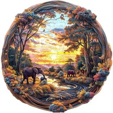 Holzpuzzle Elefanten