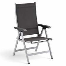Kettler Basic Plus Klappsessel Multipositionssessel  Gartensessel silber