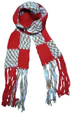 2 Stück Damen Schal dicker langer Winterschal, Farbe brombeer,  250 cm x 20 cm