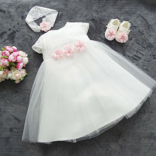 Taufkleid stirnband tüll - +stirnband,