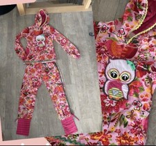 ♥️ Gr. 140/146 Handmade Kombi Pulli + Hose OILILY Nicki ♥️Eule HERBST Set