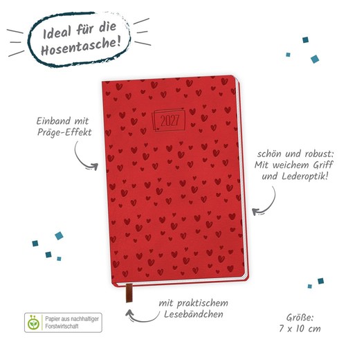Taschenkalender 2027 soft - 2027,