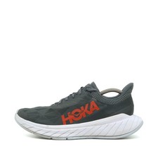 HOKA ONE Herren Carbon X 2 Sportschuhe Grau Weiß Atmungsaktiv Laufschuh EU 42⅔