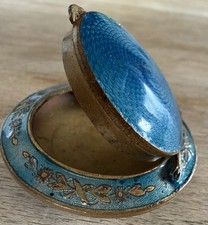 Jugendstil Emaille Pillendose