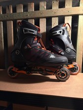 K2 F.I.T. X Pro  ALU Herren Inline Skates - Schwarz/Orange, EU46