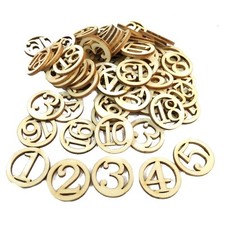  50 Pcs Bastel Zubehör Bastelbedarf Holzchips Für Handwerk Holzornamente