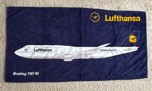 Lufthansa badetuch blau grau - lufthansa, blau/grau
