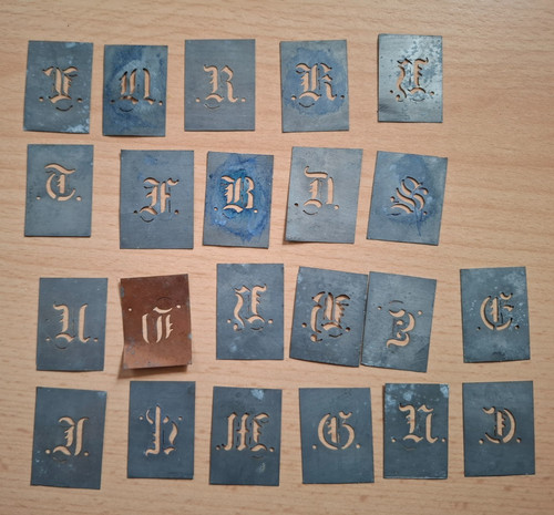 Antike metall schablonen - antike, –