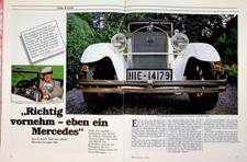 Motor Klassik 01/1985 Mercedes Typ Stuttgart 260 mit 50PS in einer seltenen Vors