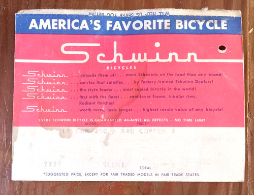 1968 schwinn stingray slick - 1968, "slick