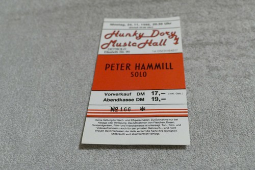 Ticket peter hammill - ,