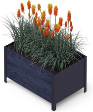 Upyard Holz Hochbeet Pflanzkasten Garten Beet Terrasse Blumenkasten 52x78x48cm