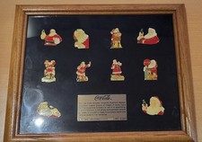 Coca cola santa claus pins - coca,