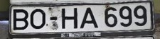 DIN-Kennzeichen BO-HA 699 Bochum *Sammlungsauflösung*