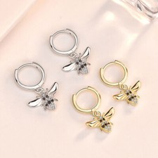 Biene Creolen Zirkonia