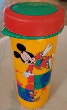Tupperware Großer Schlumpf, Micky Maus Motiv, 425 ml, Drehverschluß, Becher, 