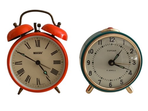 Vintage wecker set nescafé - vintage,