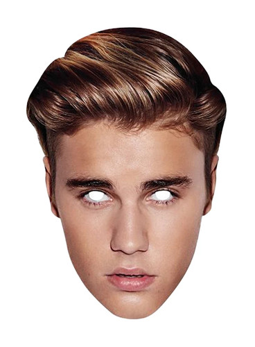 Justin bieber pappmaske - bieber,