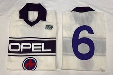 Weißes Fiorentina Trikot PASSARELLA Nr. 6 Opel Lanetta Fußball Vintage 1983/84