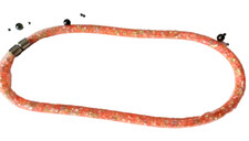 Damen Modeschmuck Halskette kurz rosa viel Zirkonia Steine Mode Schmuck Kette