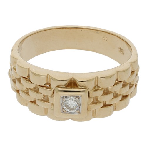 Solitär diamant ring - diamant, /