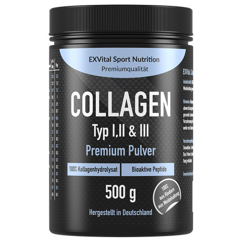 Collagen pulver 500 - pulver, gramm