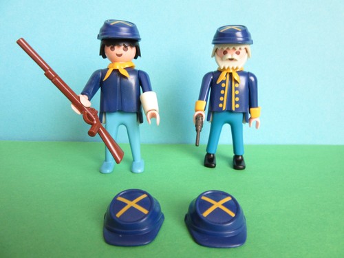 Vintage playmobil klicky 2 x - vintage,