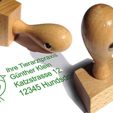 Holzstempel Adressstempel Textstempel Logostempel