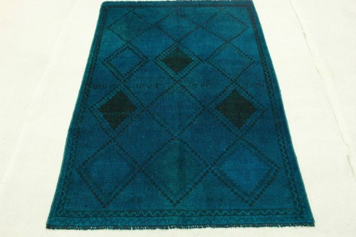 Blauer orientteppich vintage - blauer,