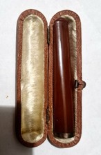 Schönes Vintage Cherry Amber Zigarettenetui im Original Etui, aus 1900