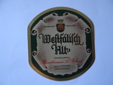 älteres Bieretikett- Alt -