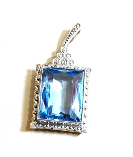 Aquamarin kollier anhänger - aquamarin,