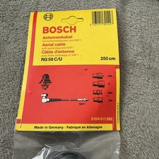 Bosch Auto Antennenkabel + Stecker + SAP 1 250 cm RG 58 C/U Vintage Made Germany