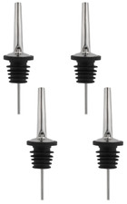 4x Ausgießer Flasche Flaschenausgießer Öl Schnapsausgießer Edelstahl Spirituosen