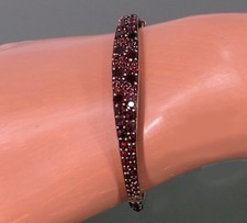 antik Granat Armreif vergoldet