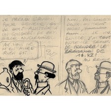 Postkarte moulinsart tim und - postkarte,