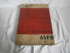 Ersatzteilkatalog UTB Universal 651S Ausgabe 1971 Raupe