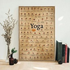 Yoga Poster Wandkunst Leinwand