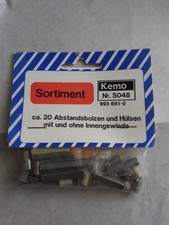 Kemo, Sortiment, ca. 30 Stück Abstandsbolzen/-hülsen, S048, unbenutzt