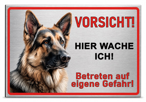 Schild deutscher schäferhund - schild,