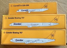 Condor Boeing 767 + 757 + Airbus A320 - Modelle 1:250 in OVP neu aus Bordverkauf