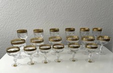 18 bleikristall gläser mit