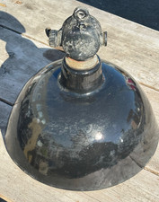 Alte Emaille Lampe LBL