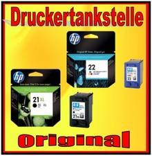 Orig. Patronen HP 21XL HP 22 Deskjet D2360 D2430 D2460 F370 F375 F380 F390 F2180