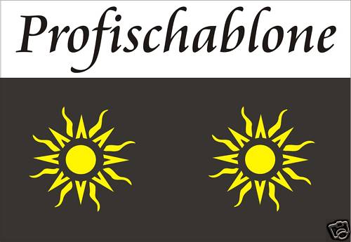 Sonnenschablone sonnen - sonnenschablone,,